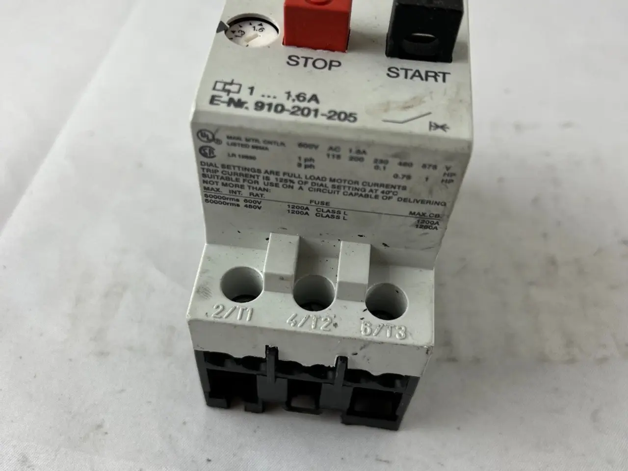 Billede 3 - AEG Mbs 25 Manual Motor Starter 1–1.6A 3‑Pole 600V