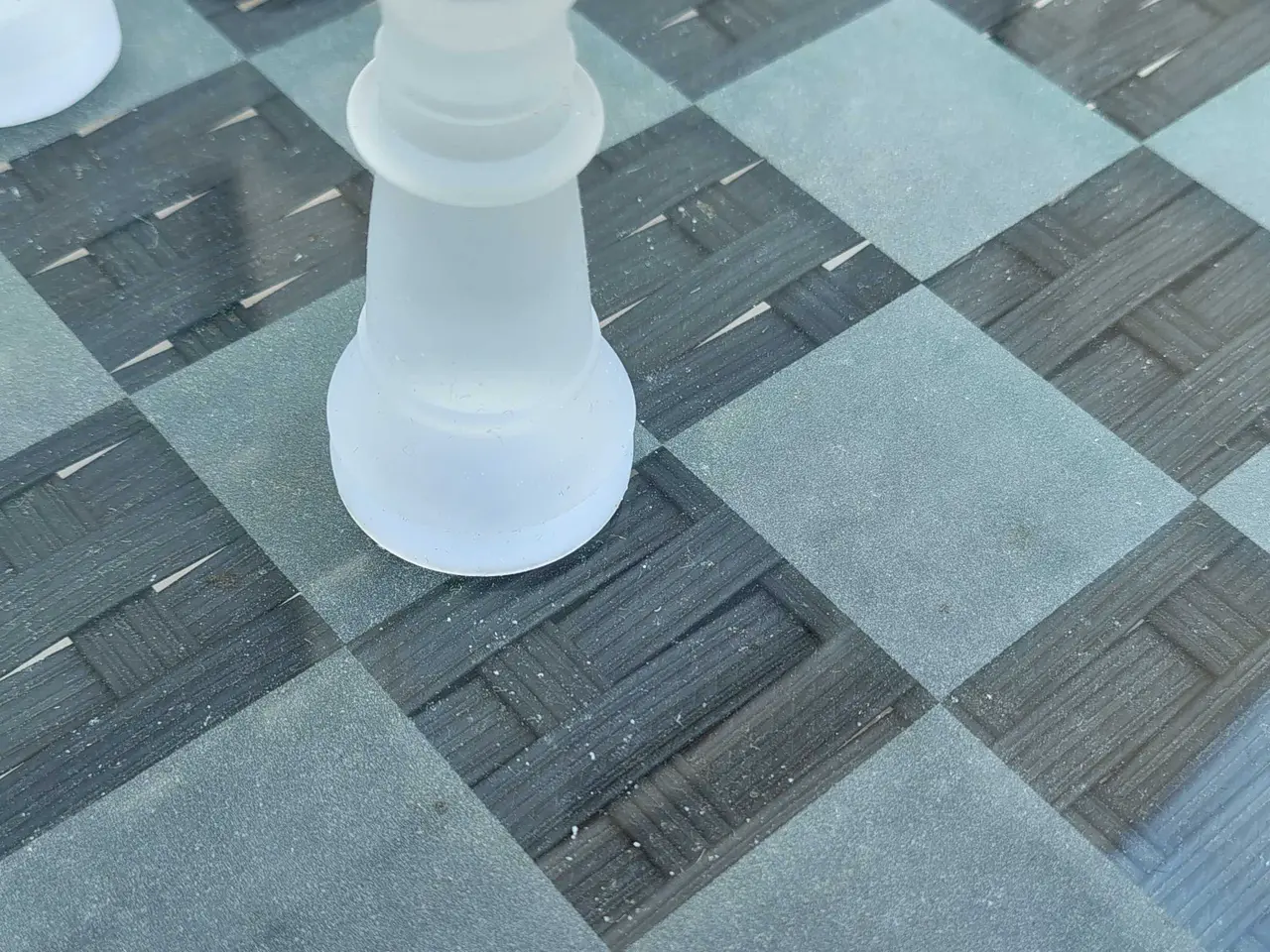 Billede 6 - Glazen Schaakspel glas skakspil