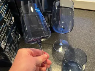 Blå Lyngby glas - 24 stk.