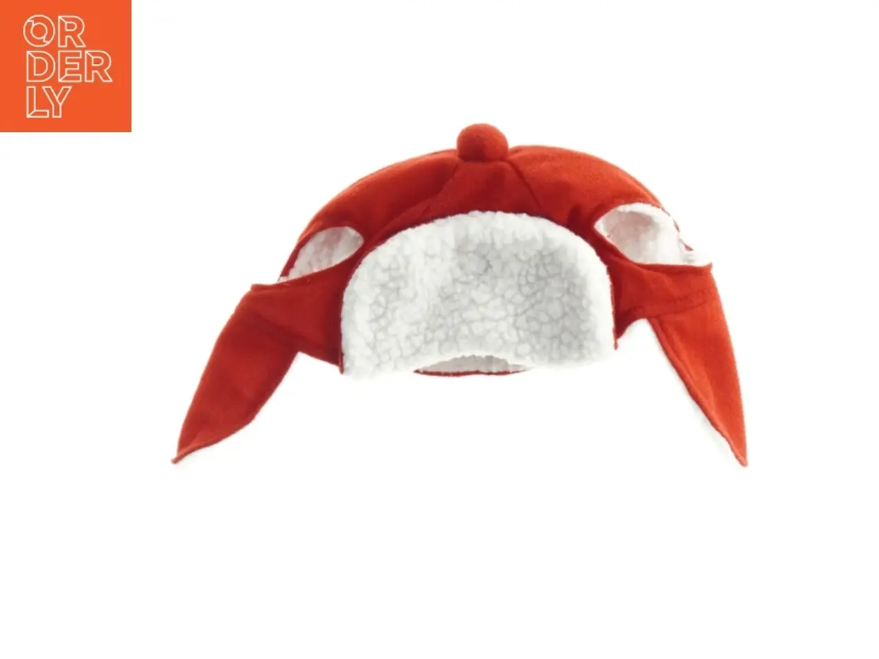 Billede 1 - Rød hue med øreklapper til bamser fra Build a Bear