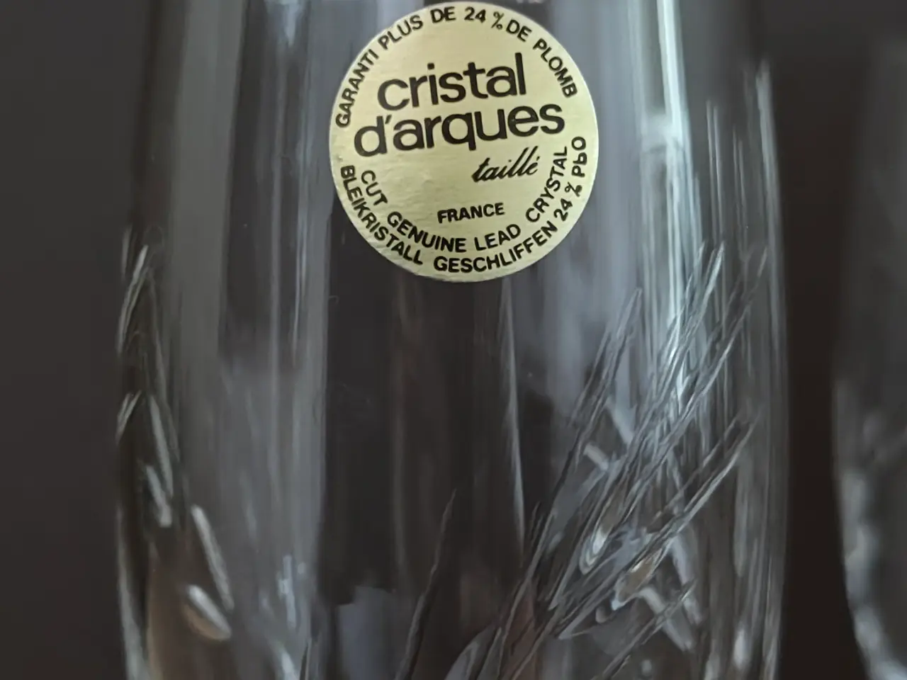 Billede 4 - Flotte Cristal d'Arques champagneglas