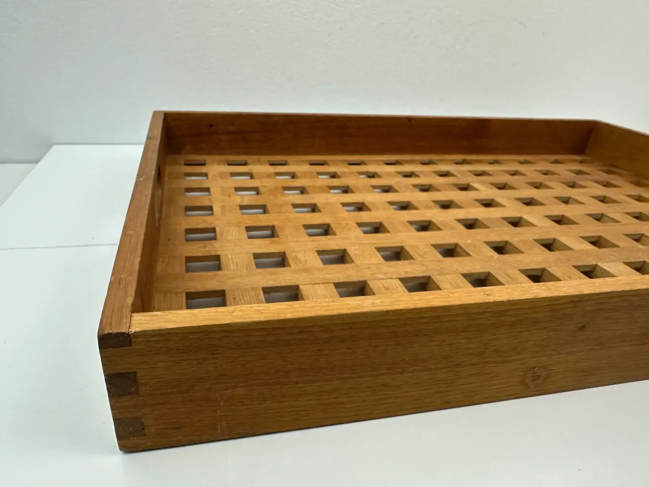Billede 3 - Retro serveringsbakke / bakke i træ