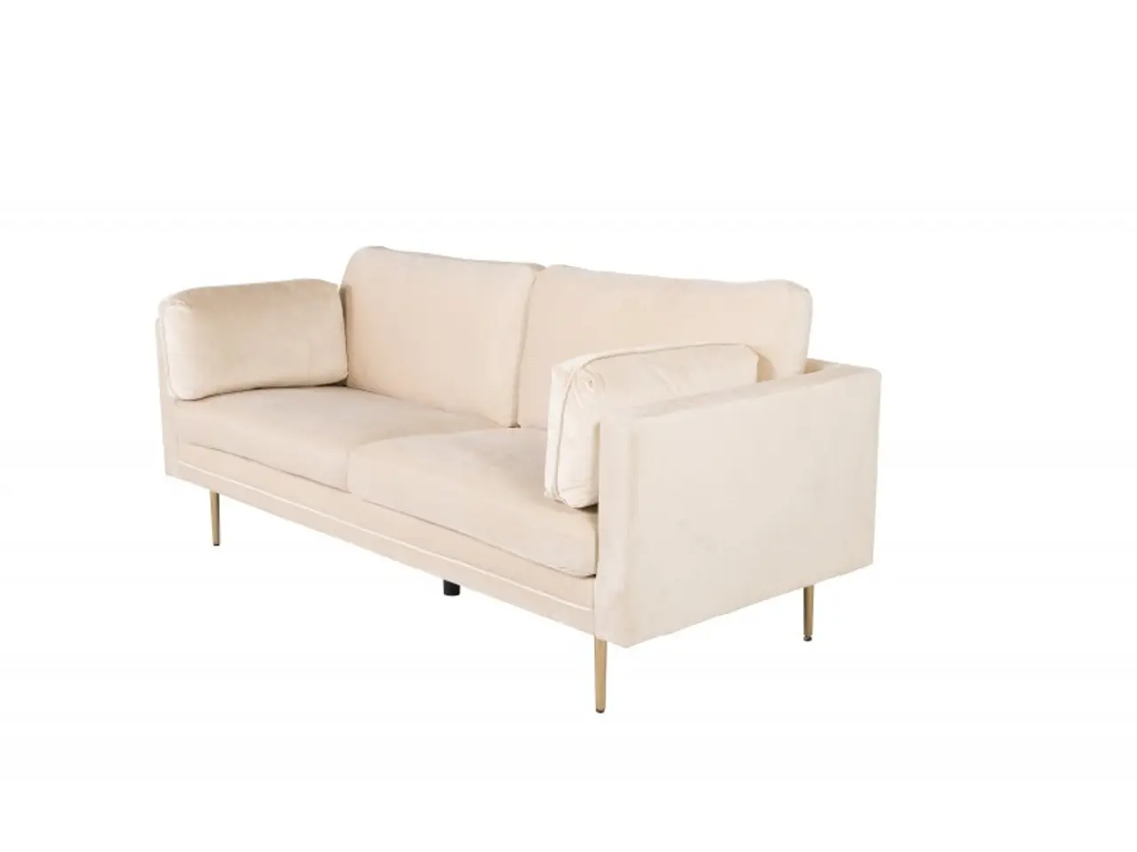 Billede 5 - Boom 3 personers Sofa - Beige og Messing