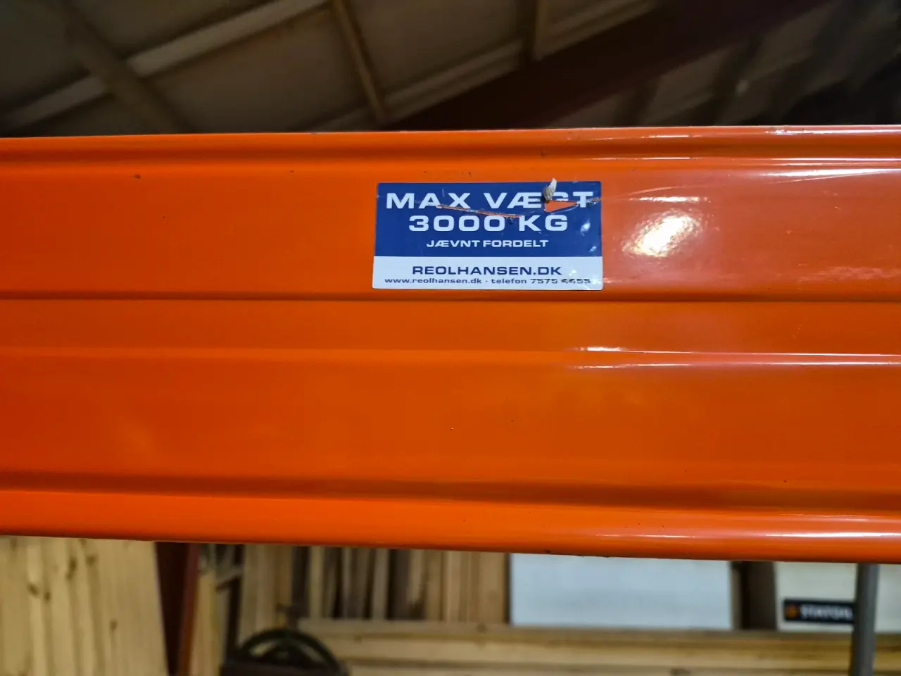 Billede 2 - Pallereol/lagerreol sælges (3000kg)