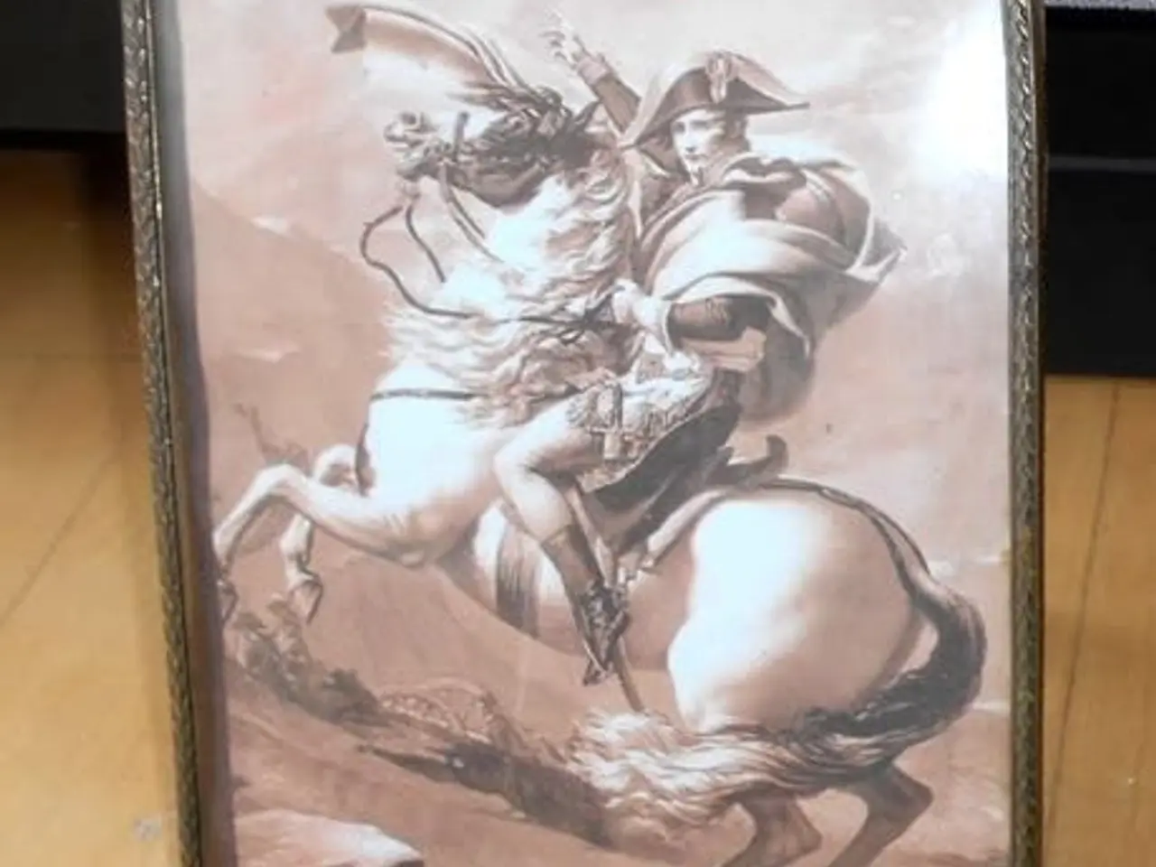 Billede 1 - Gl.guldramme m. print