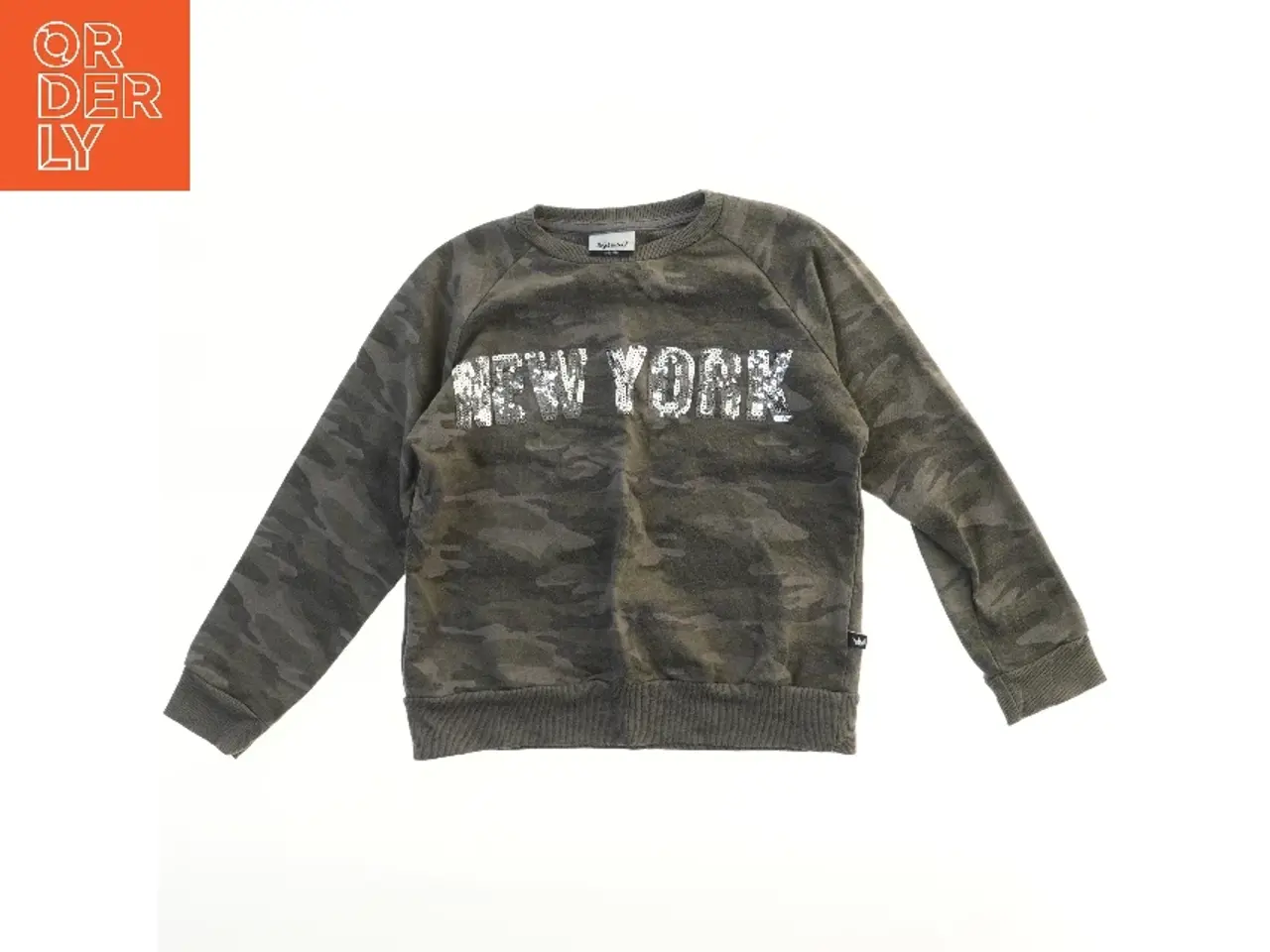 Billede 1 - Camouflage sweatshirt med print fra Royal Rebels (str. 140)
