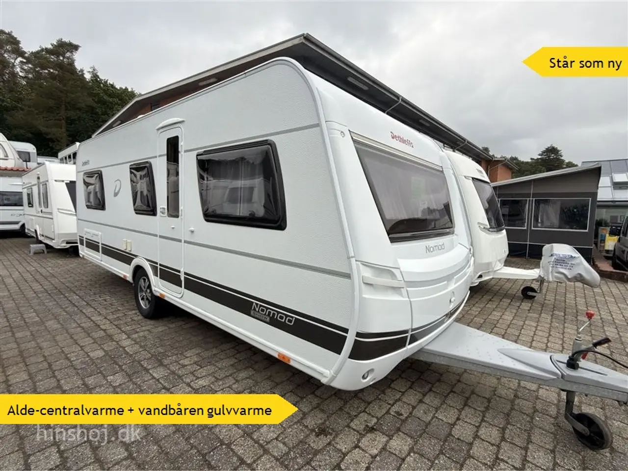 Billede 1 - 2019 - Dethleffs Nomad 590 RF   Campingvogn med Centralvarme står som ny.