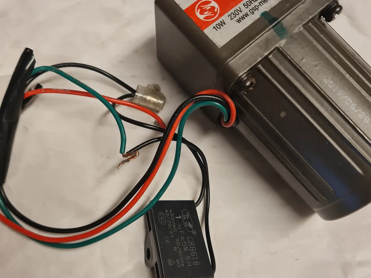 Billede 4 - Gearmotor Primus inkl. kondensator 10W, 230V 50Hz