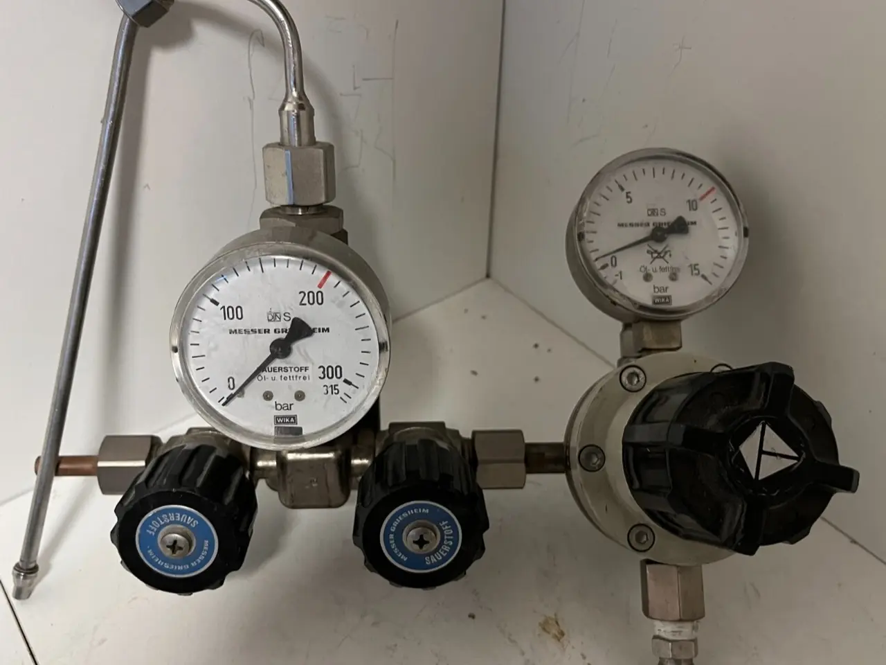 Billede 1 - Messer Griesheim Oxygen Regulator Dual-Stage WIKA
