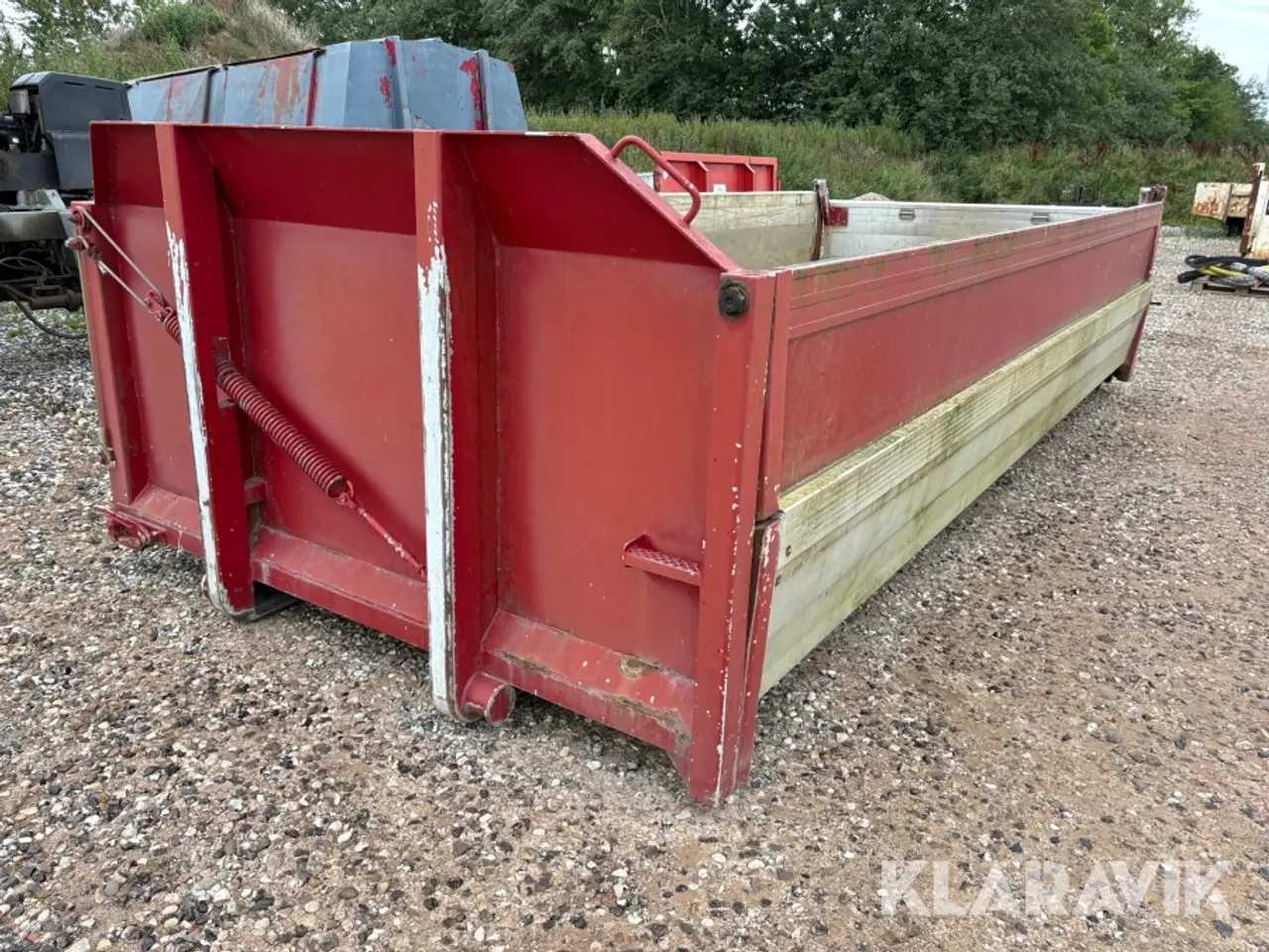Billede 5 - Kroghejscontainer med 3-vejs tip og hydraulisk klap