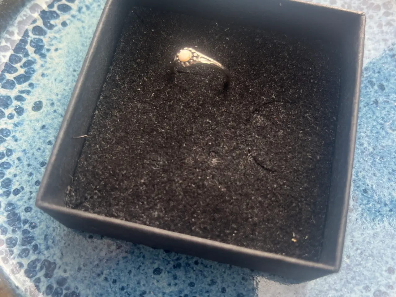 Billede 1 - Sølv Ring med oxideret design