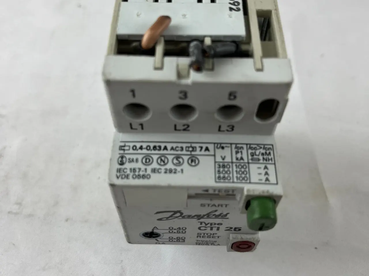 Billede 7 - Danfoss CTI 25 Motor automatsikring 0.40–0.63A