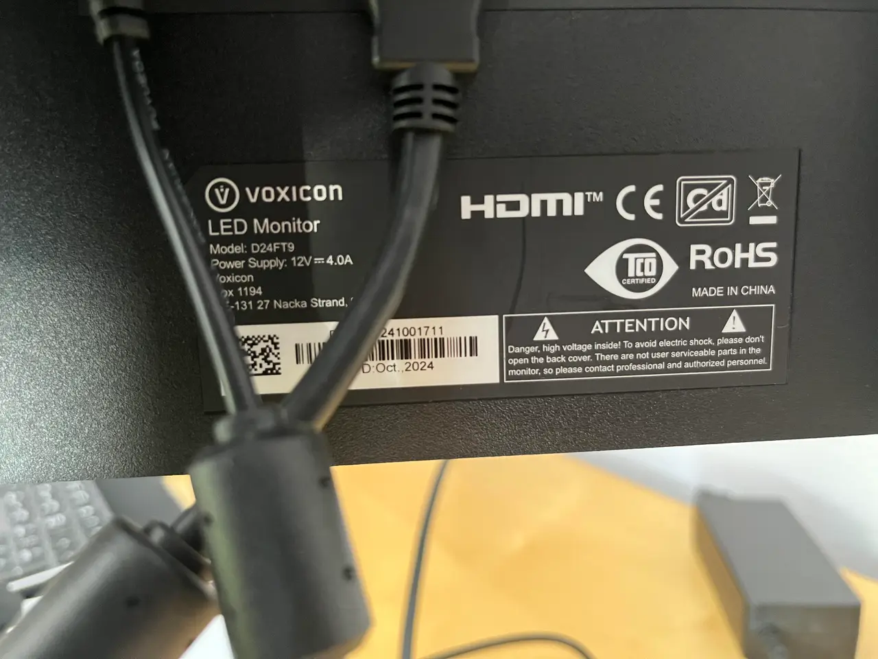 Billede 12 - 2. Stk. Voxicon Skærme, Headset m. Holder, Tastertur, HP Dock