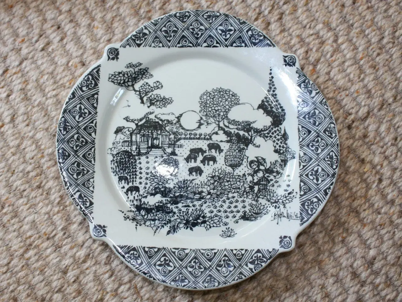 Billede 1 - Bjørn Wiinblad, platte, tallerken, skål
