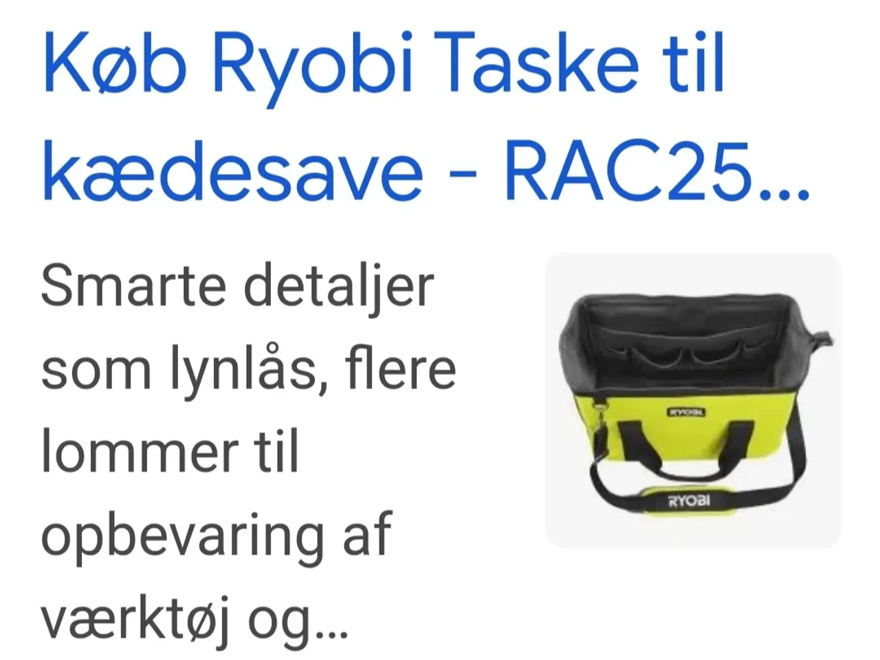 Billede 5 - Ryobi bæretaske 