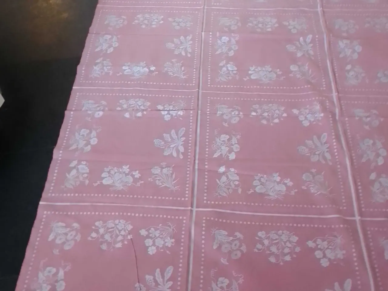 Billede 2 - Store vintage dug med Flora Danica motiv