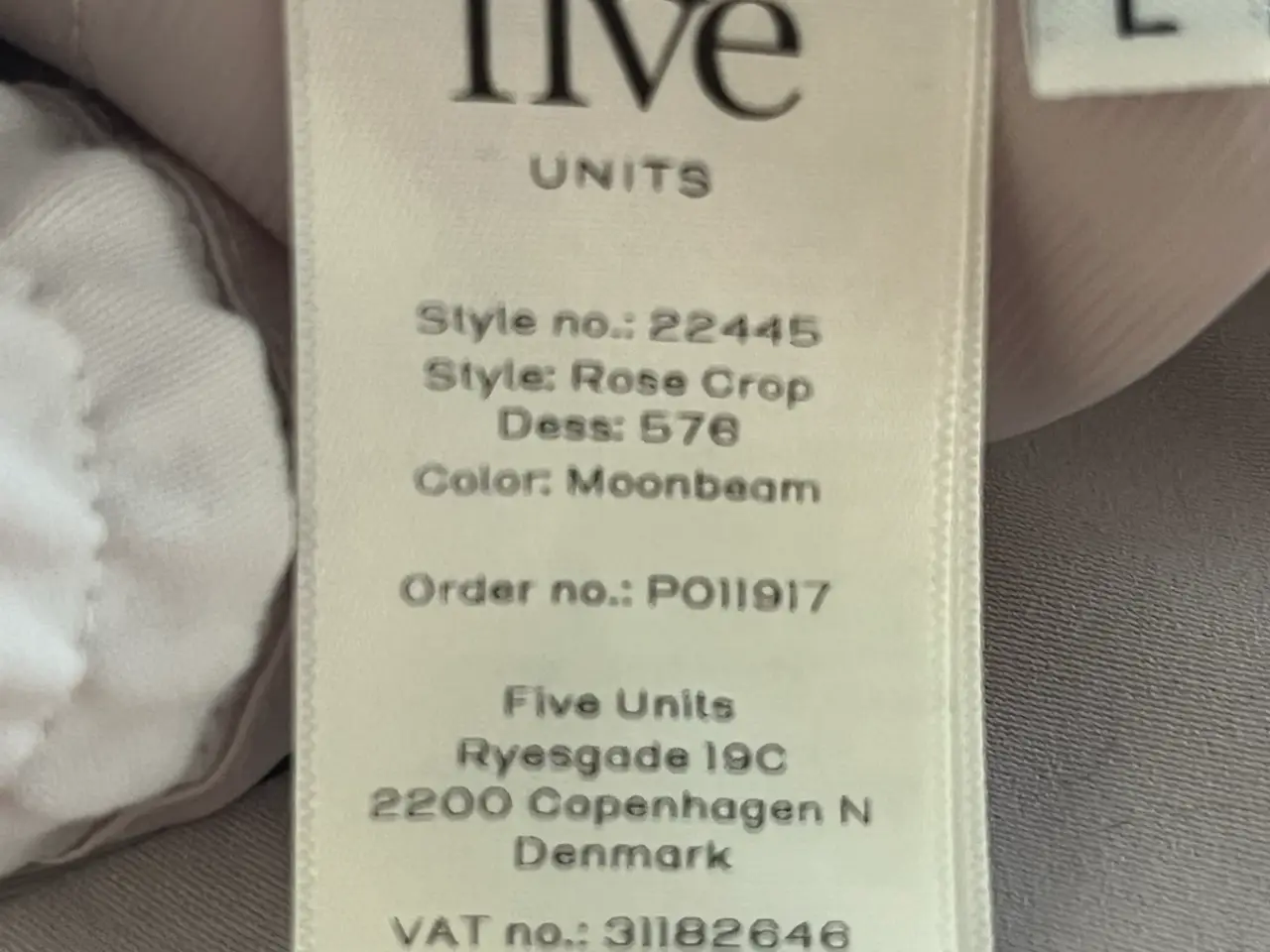 Billede 5 - Five Units Rosa Crop str L 