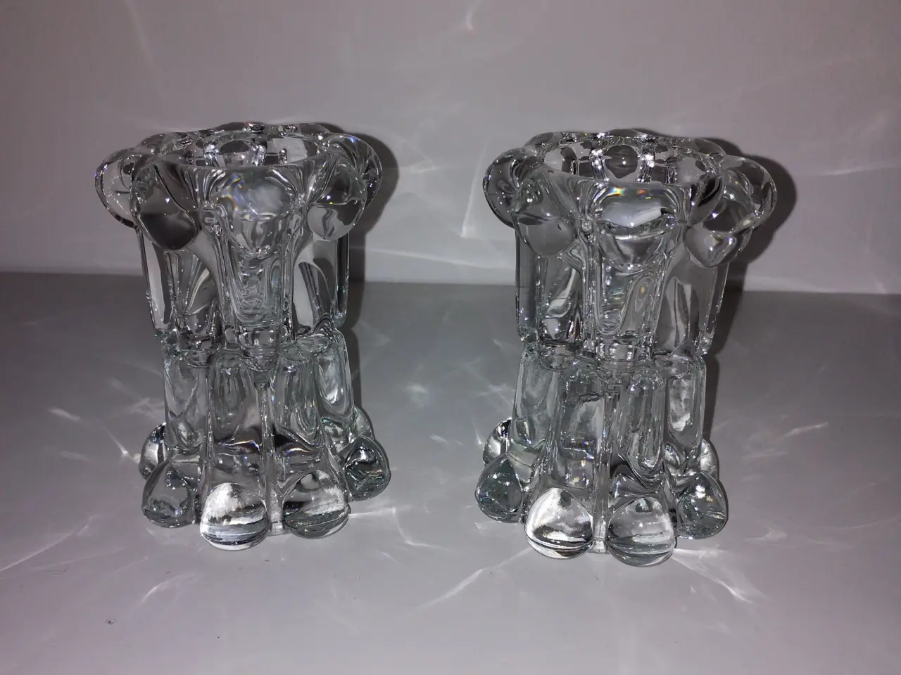 Billede 3 - Franske glas lysestager
