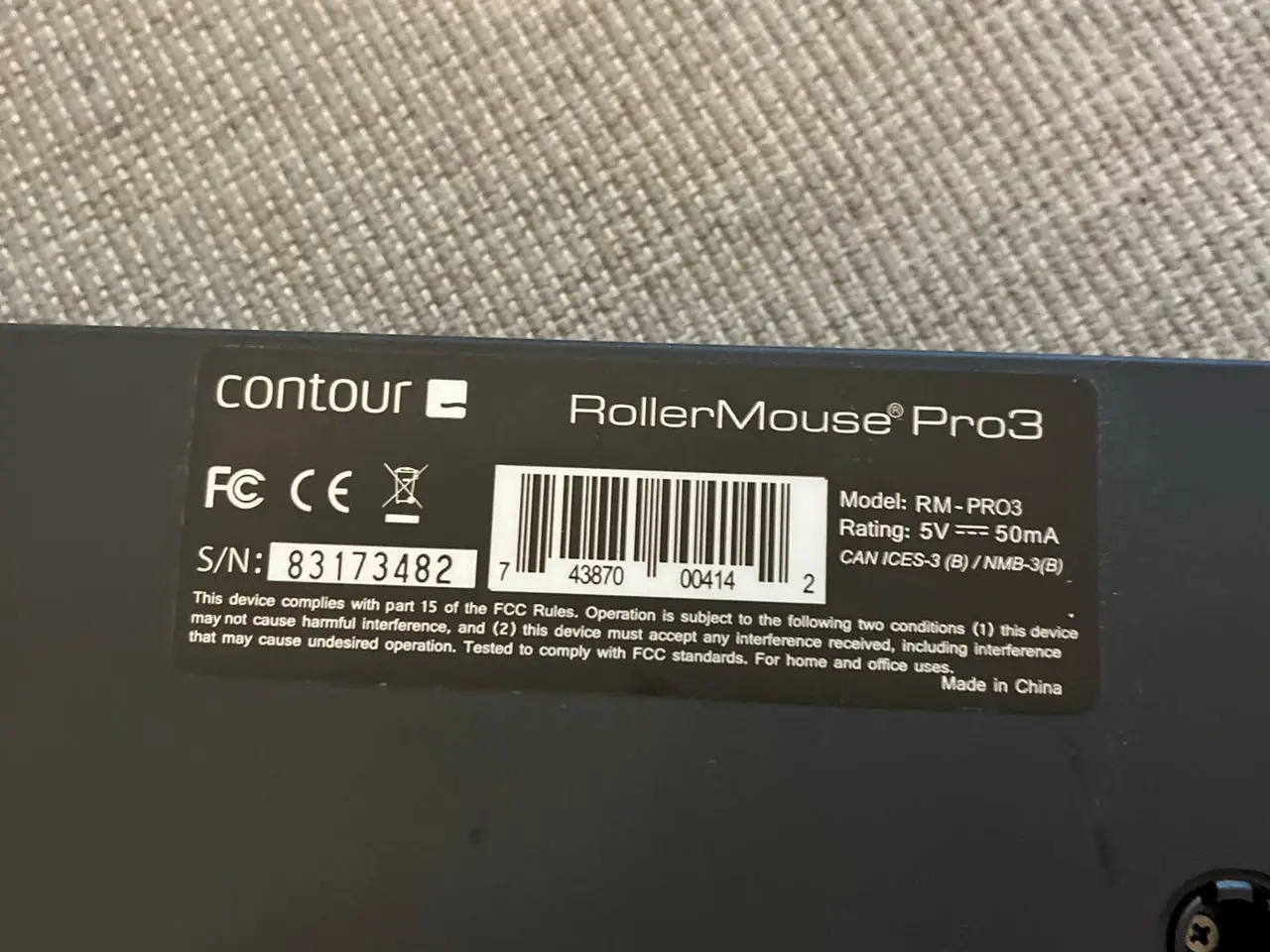 Billede 5 - Contour RollerMouse Pro3 ergonomisk mus
