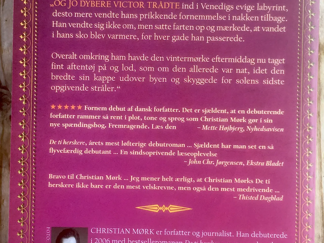 Billede 2 - De ti herskere, Christian Mørk, krimi og spænding