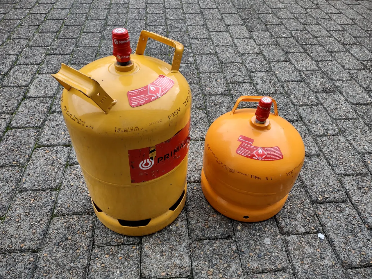 Billede 2 - Gasflaske Fyldt og plomberet.