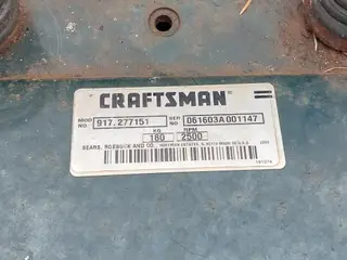 Craftsman havetraktor - 5