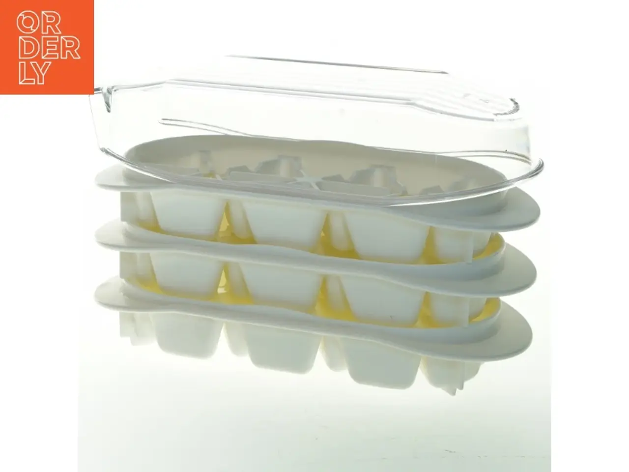 Billede 1 - Forme til fylde chokolade/ isterninger med låg fra Tupperware (str. 21x9 cm)