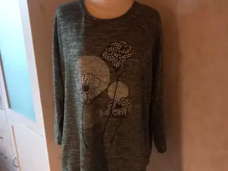 Grøn bluse str L/XL