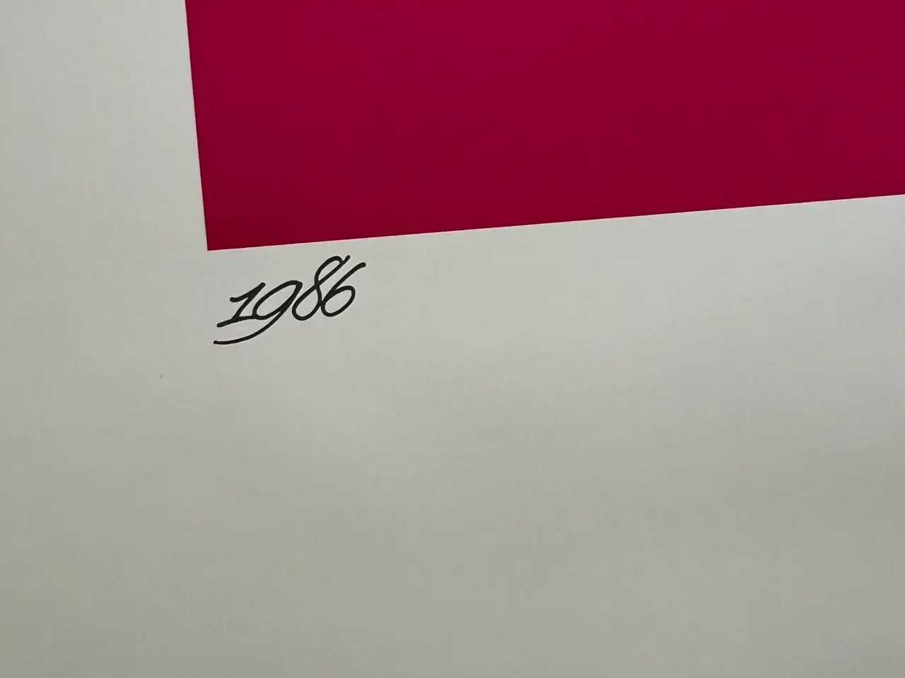Billede 3 - Grafisk tryk fra 1986 med knald på farver