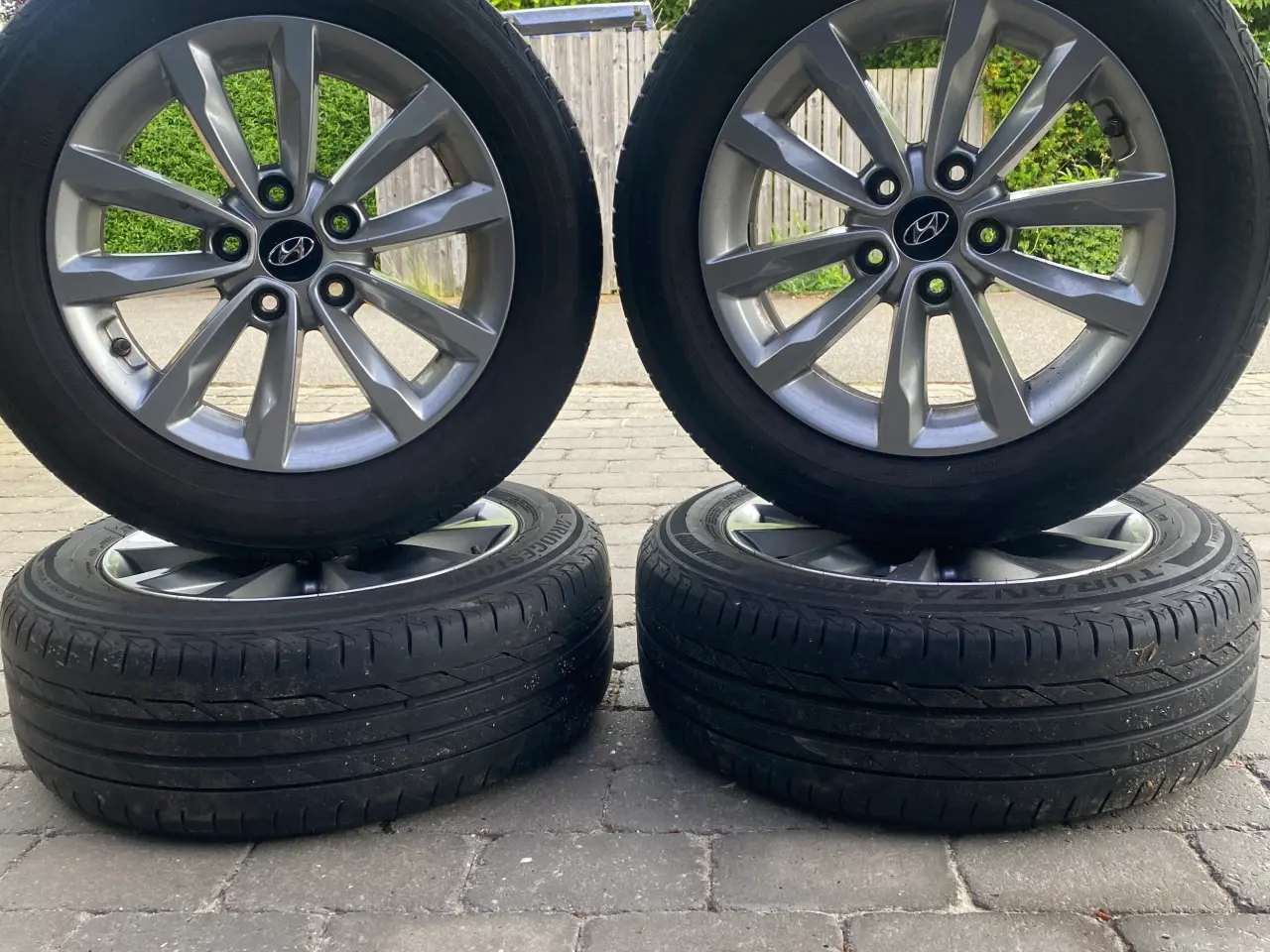 Billede 4 - Originale Hyundai hjul 16” med Tpms og sommerdæk 