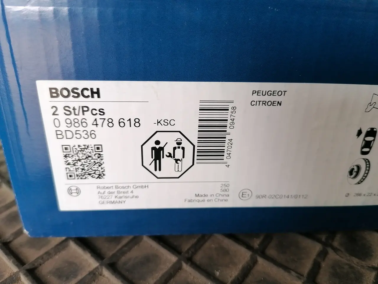 Billede 2 - Bremseskiver For 266X22mm. Citroen Peugeot mm.