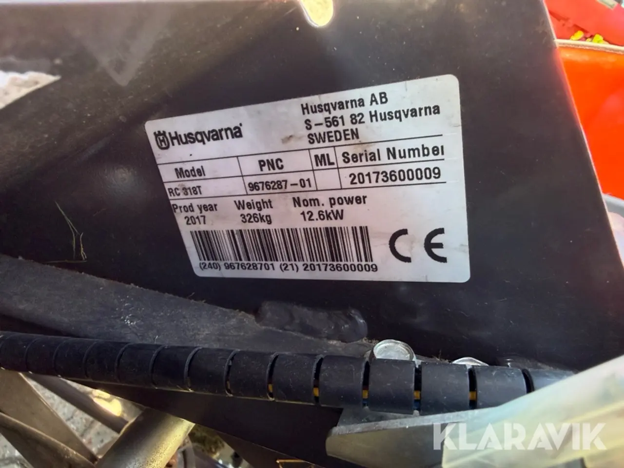 Billede 5 - Frontklipper Husqvarna RC 318T med græsopsamler