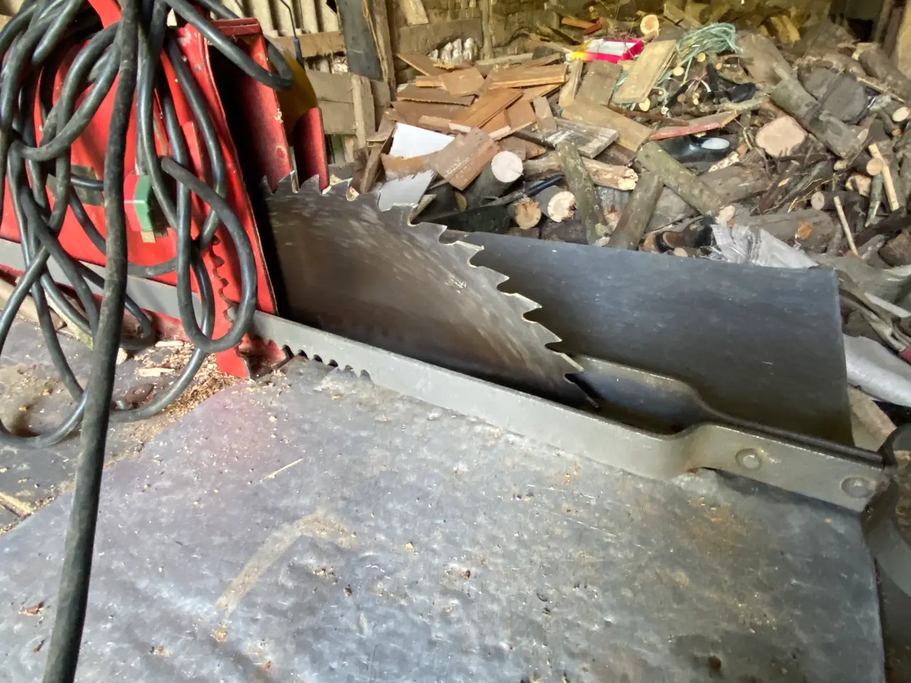 Billede 4 - Rundsav med rullebord.