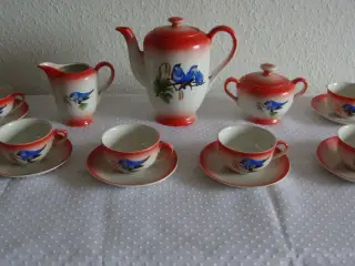 Børnekaffestel i porcelæn ca 1940