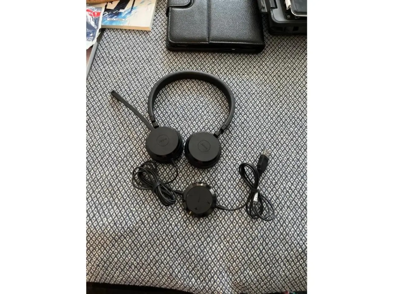 Billede 1 - Jabra kablet on-ear headset med kontrolenhed sort