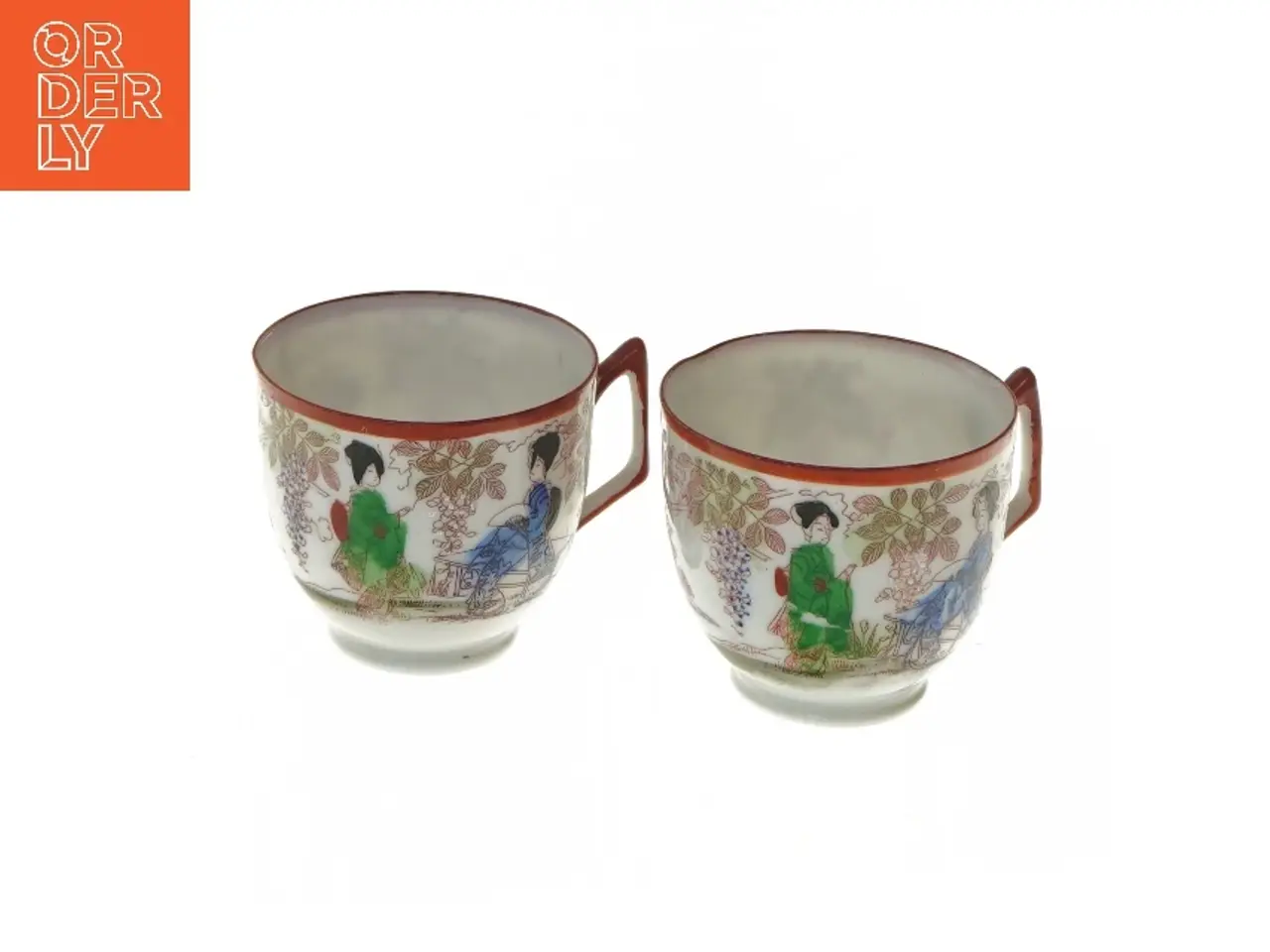 Billede 1 - Dekorative porcelænskopper (str. Ø 7x6,5 cm)