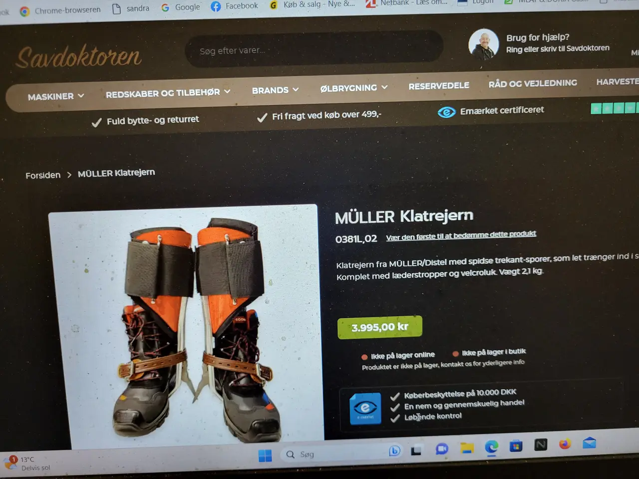 Billede 1 - Klatre-sporre