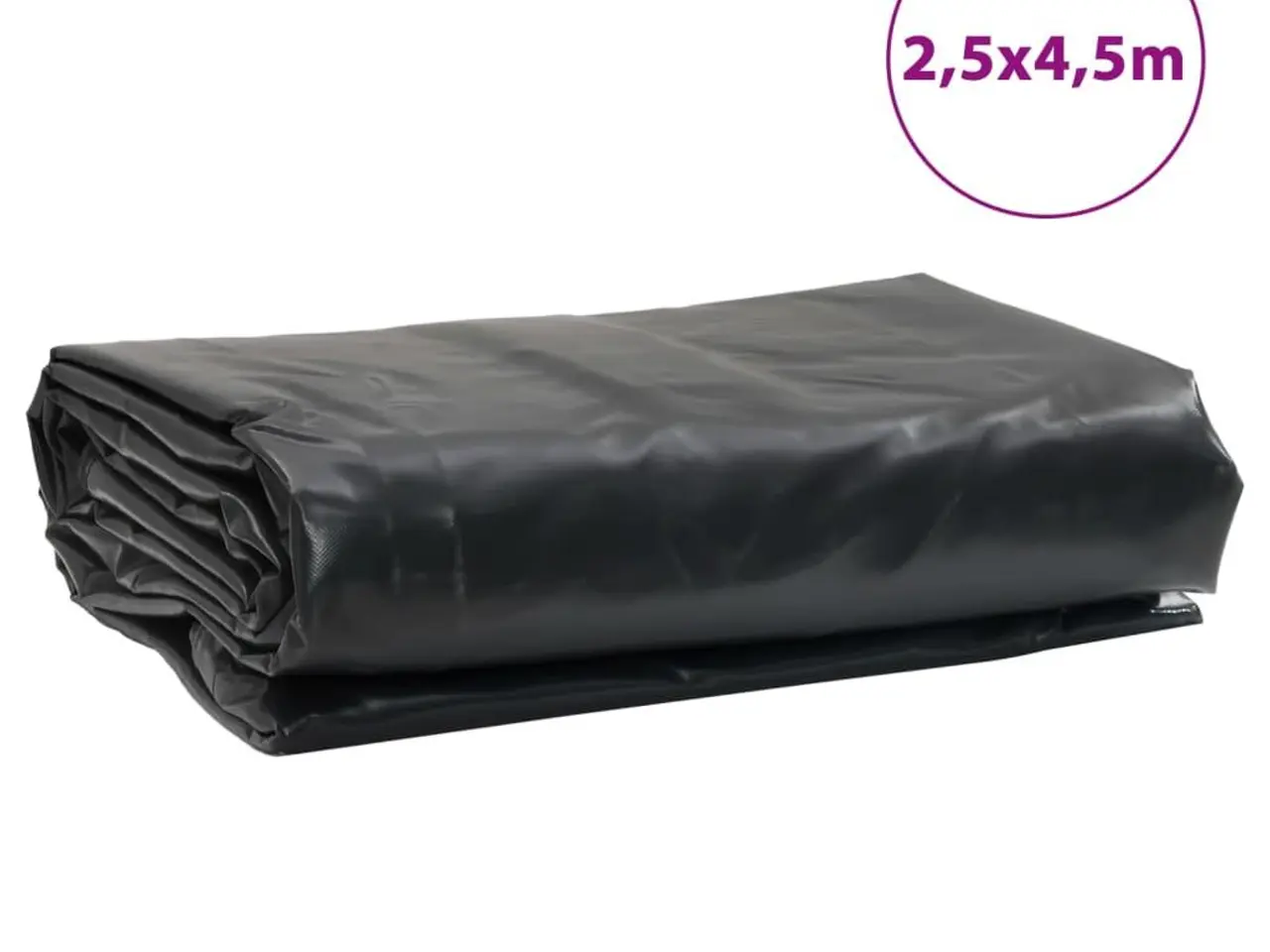 Billede 9 - Presenning 2,5 × 4,5 m - 650 g/m², sort