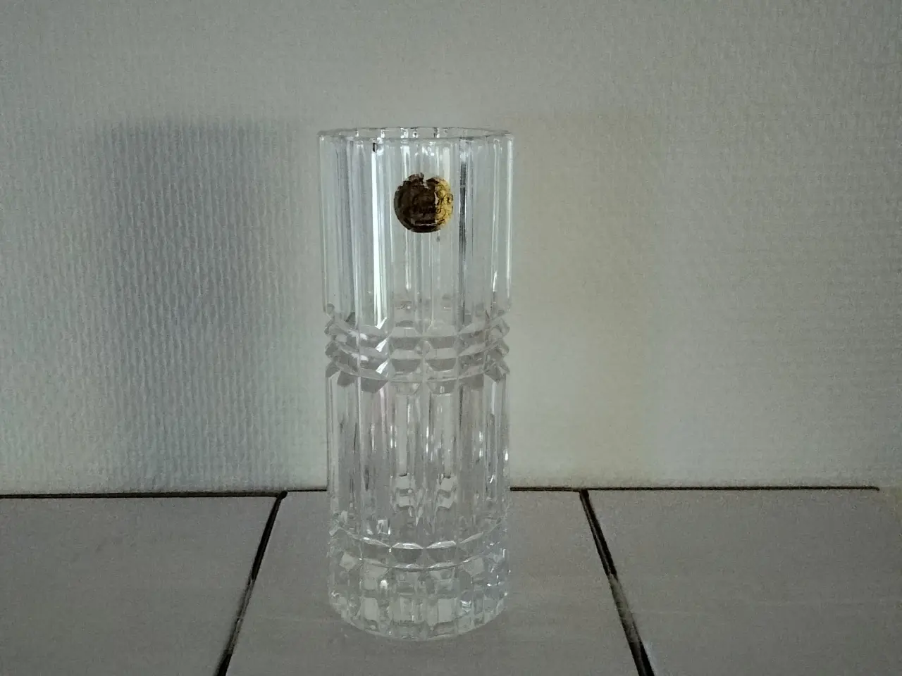 Billede 1 - Fransk Cristal D'Arques blykrystal riflet vase