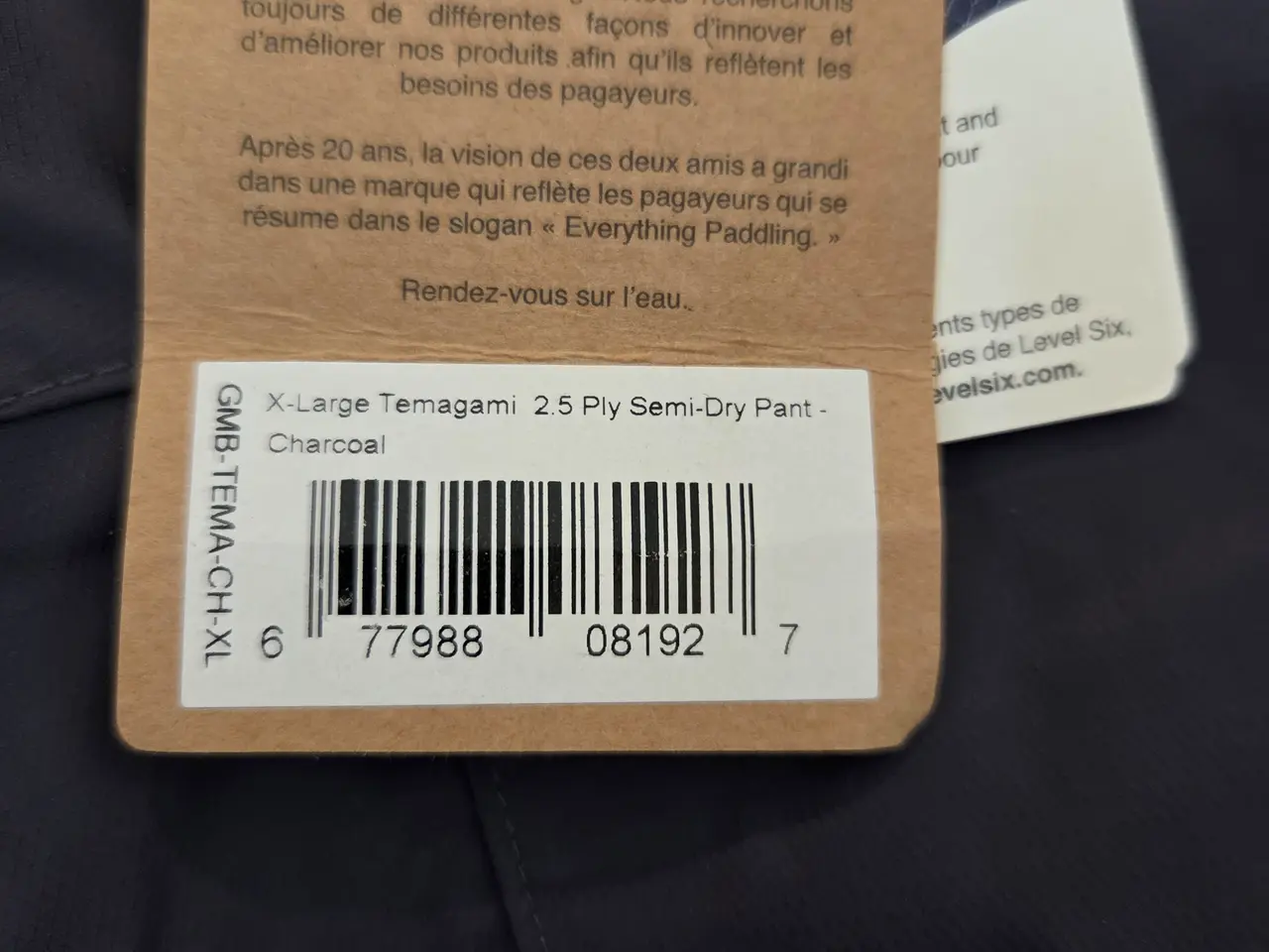 Billede 2 - Level Six semi -dry pants i str. L og XL 