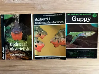 4 bøger om akvariefisk og om akvarium