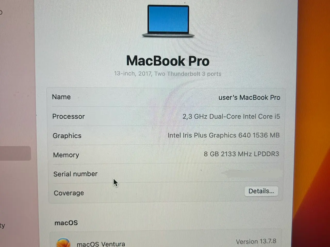Billede 3 - Lejes ud: Apple MacBook Pro 13 inch 2017 