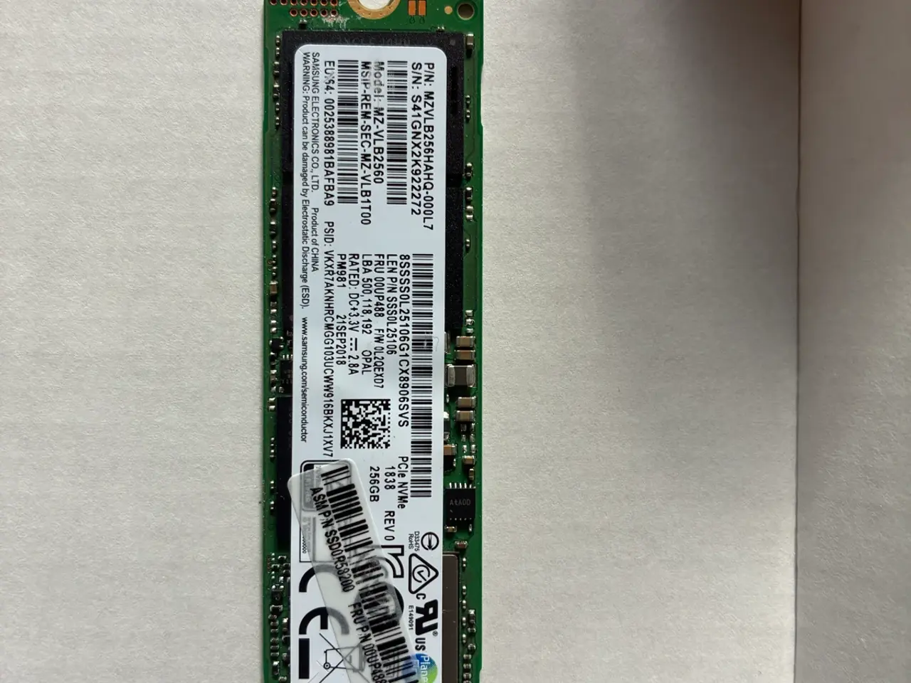 Billede 1 - Samsung nvme m2 ssd