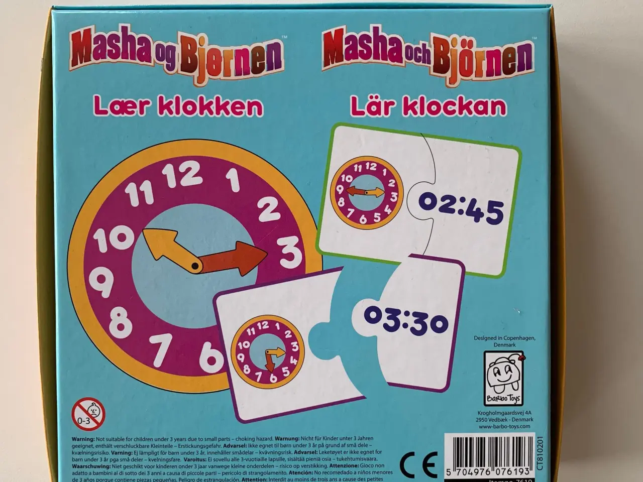 Billede 2 - Masha og Bjørnen - Lær klokken