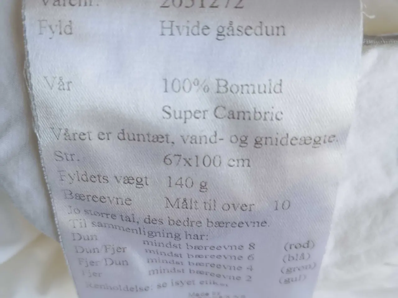 Billede 8 - Babydyne med bløde dun. Allergivenlig
