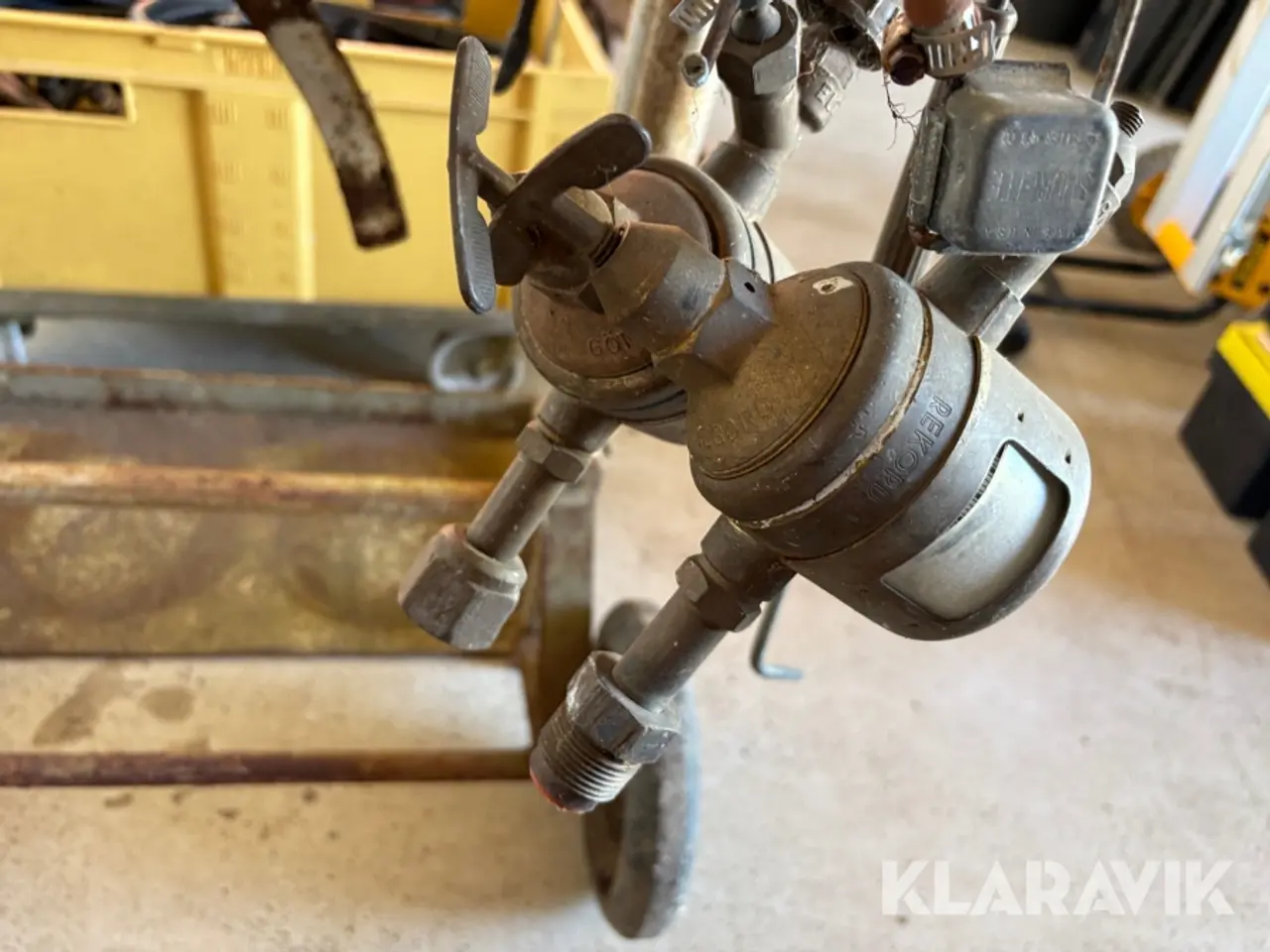 Billede 6 - Gas og ilt tilbehør - indeholder diverse slanger og en vogn