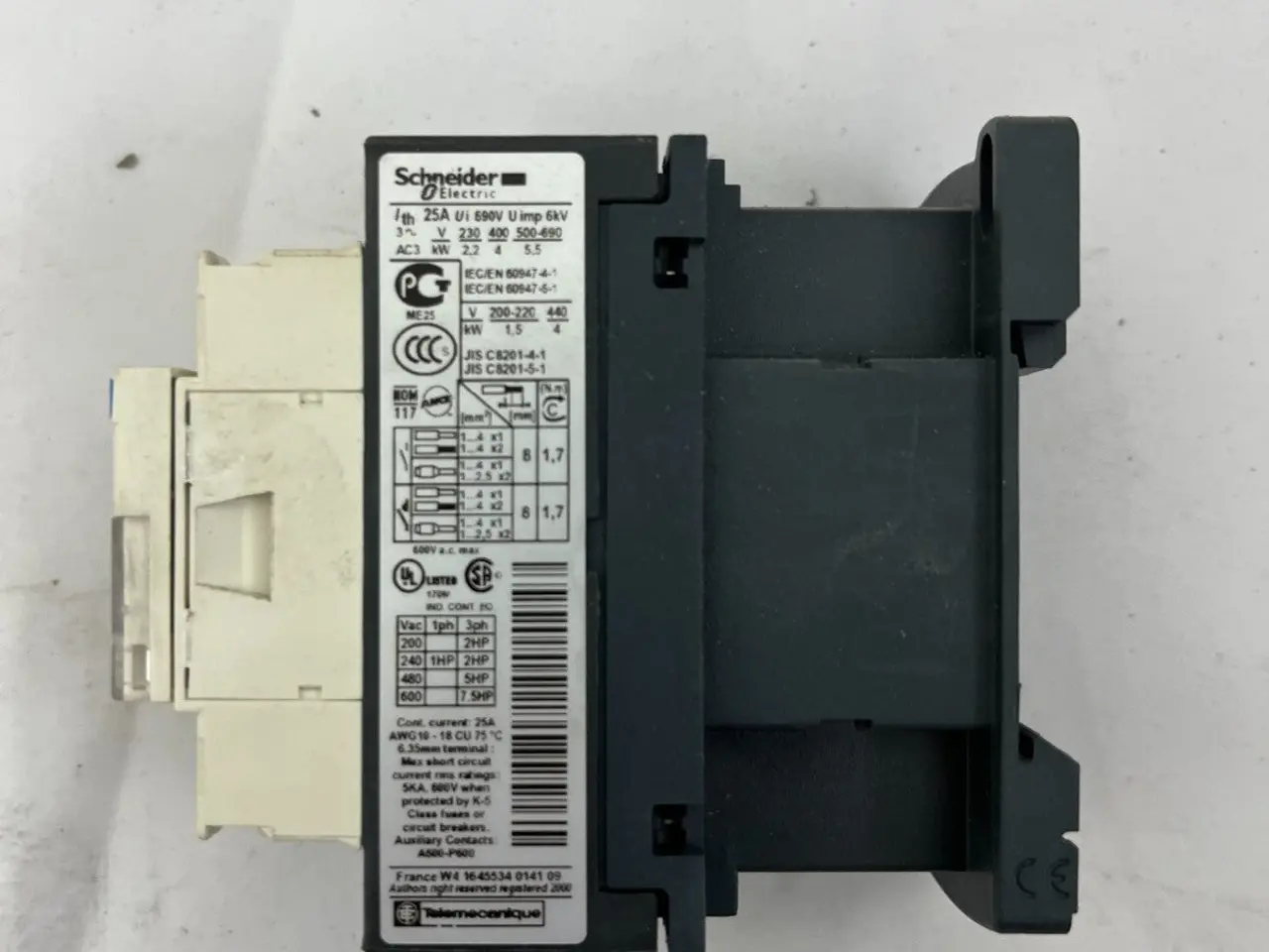 Billede 8 - Telemecanique LC1D09B7 kontaktor 24V AC Coil, 3P,
