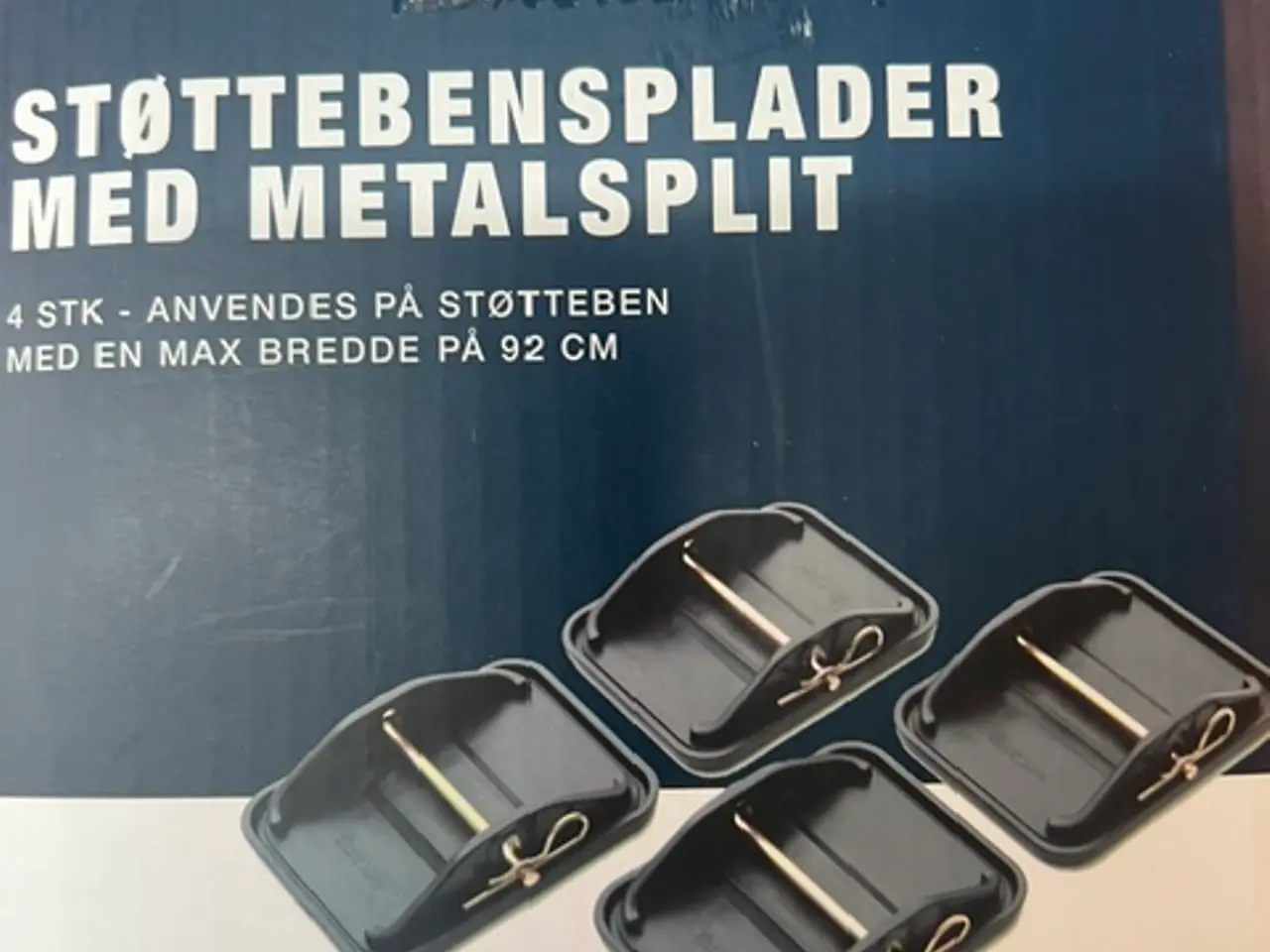 Billede 1 - Støttebensplader med metalsplit