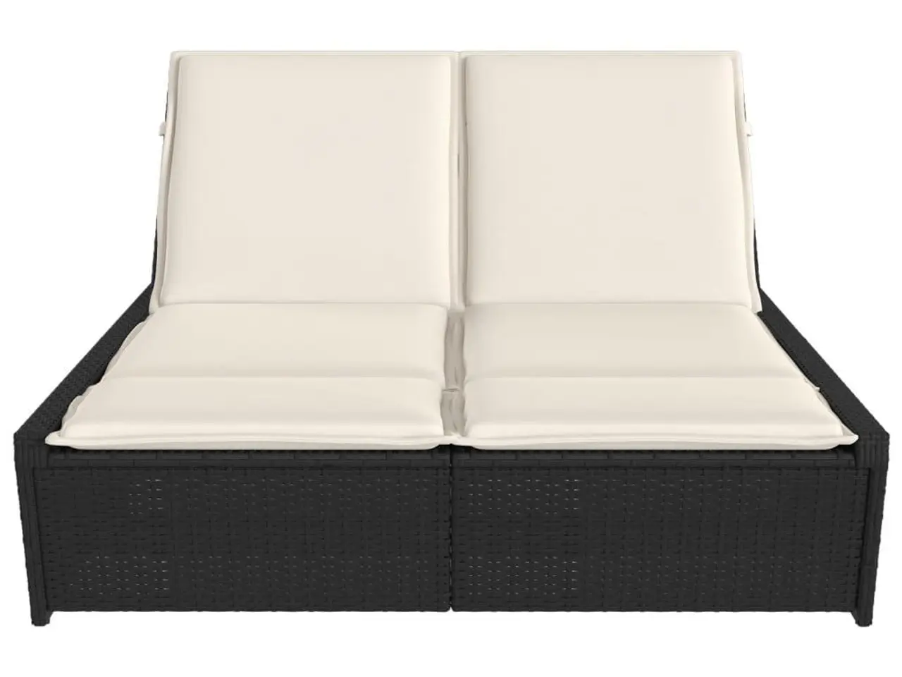 Billede 3 - Dobbelt loungesofa med hynder polyrattan sort