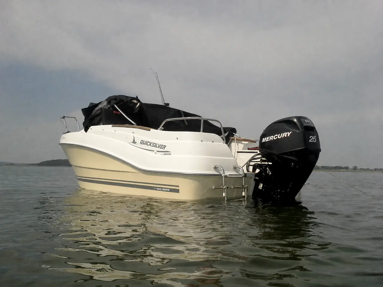 Billede 1 - kabinebåd, Quicksilver 430, 25hk Mercury + trailer